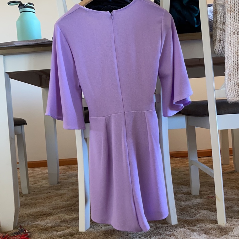 Ces Femme Lavender Romper with Front Tie - Picture 3 of 3
